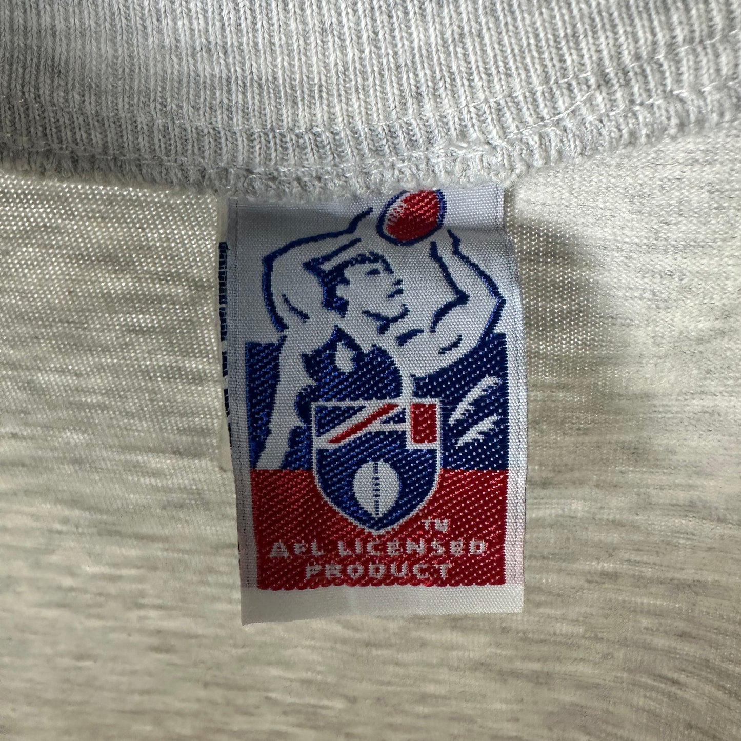 Vintage 90s Carlton Blues Football Club AFL Graphic Single Stitch T-shirt
