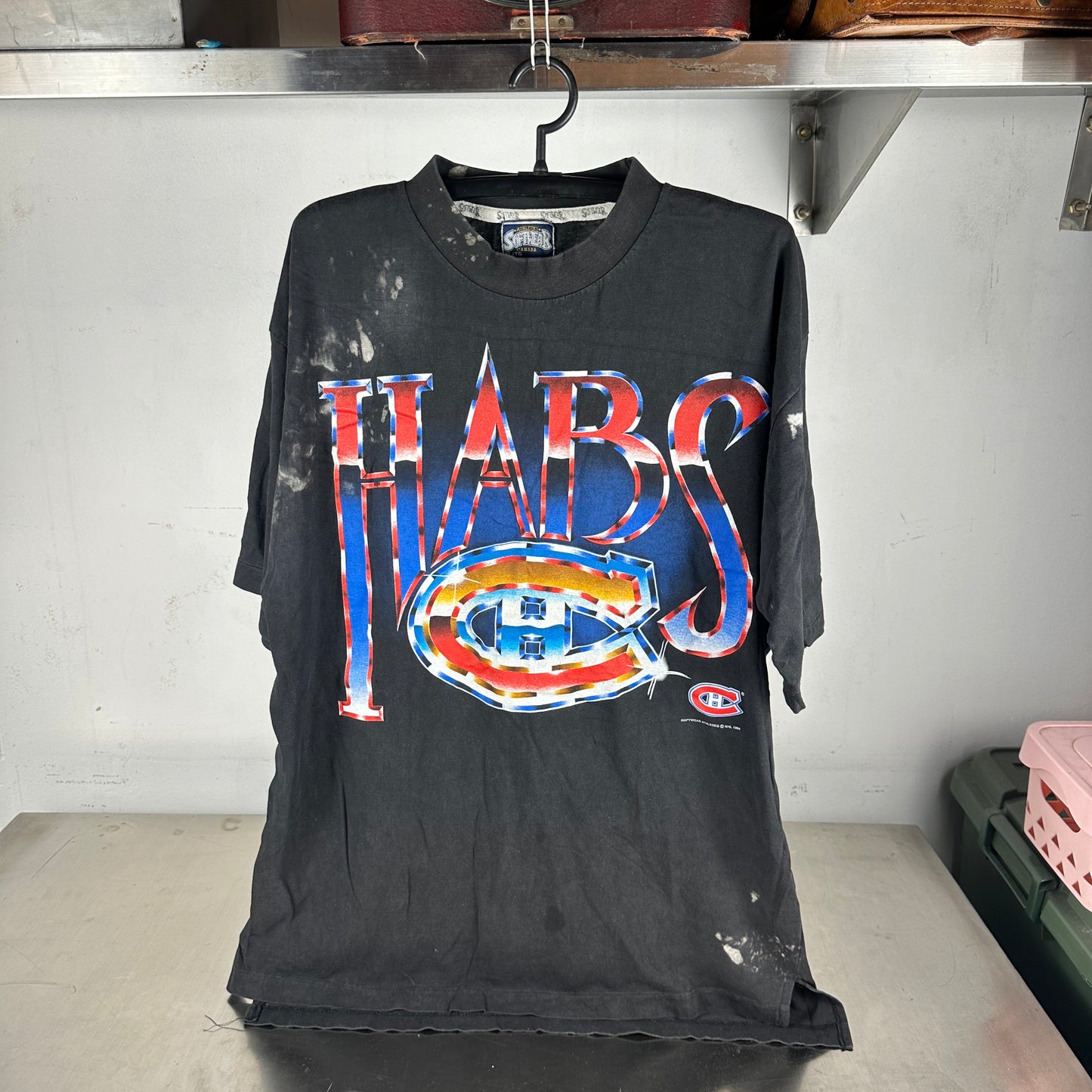Vintage 1994 Montreal Canadiens Hockey NHL Habs Single Stitch T-shirt