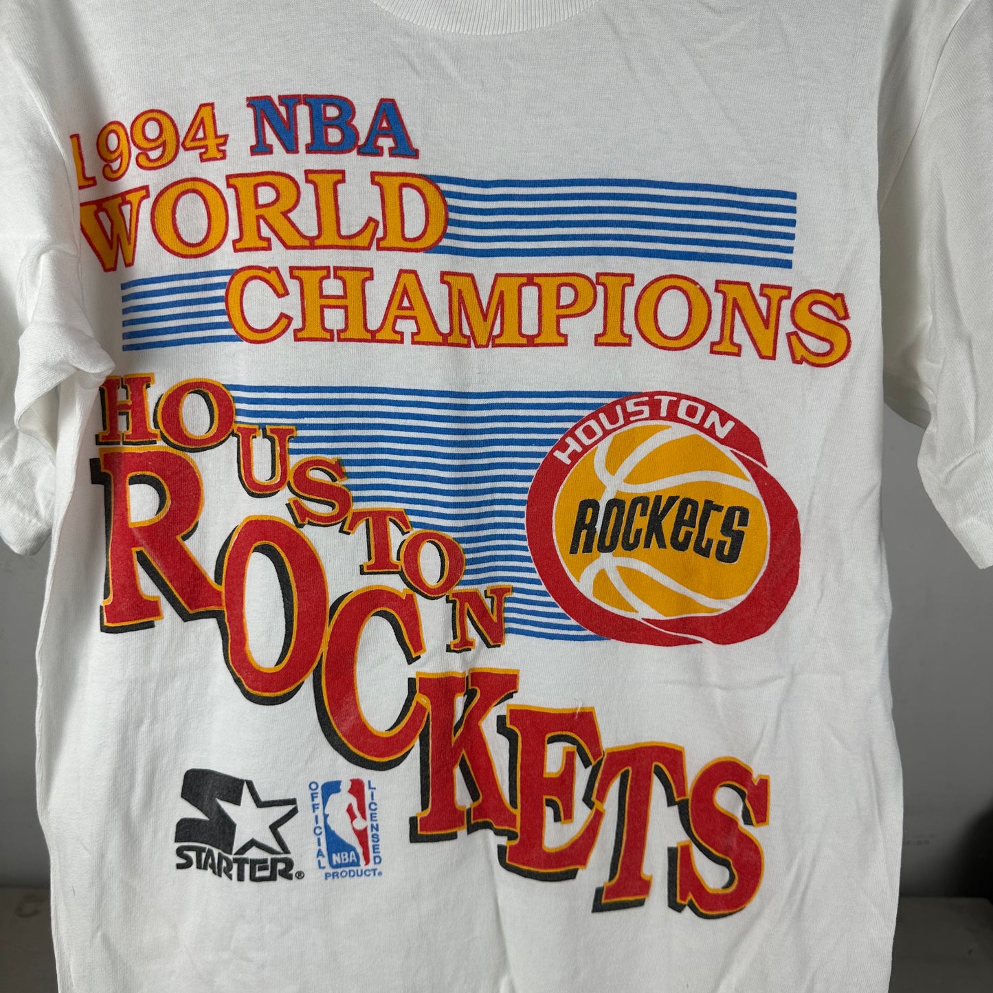 Vintage 1994 Houston Rockets NBA World Champions Single Stitch T-shirt