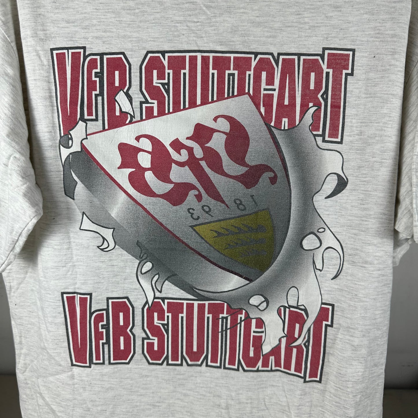 Vintage 90s VfB Stuttgart German Football Club Soccer Nutmeg Breakthrough T-shirt