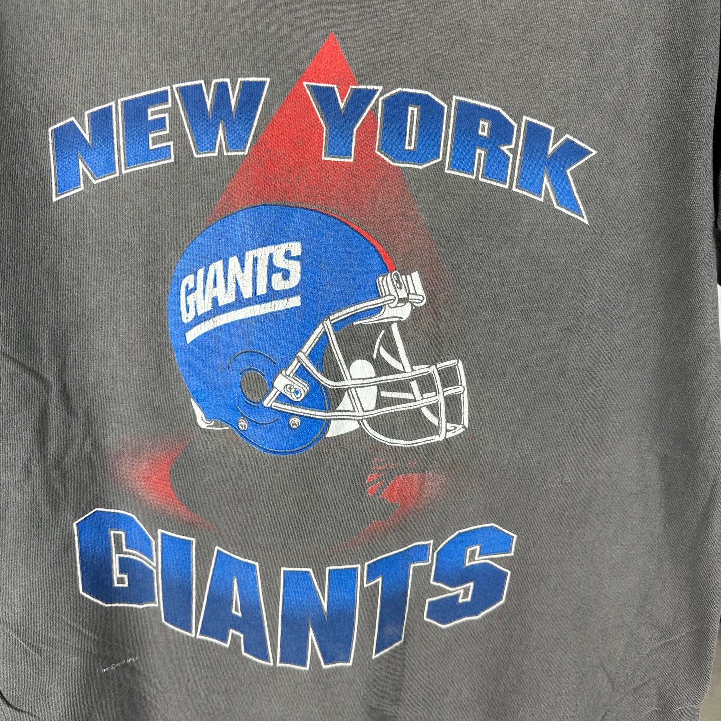 Vintage 90s New York Giants Football NFL Salem Sportswear Faded T-shirt