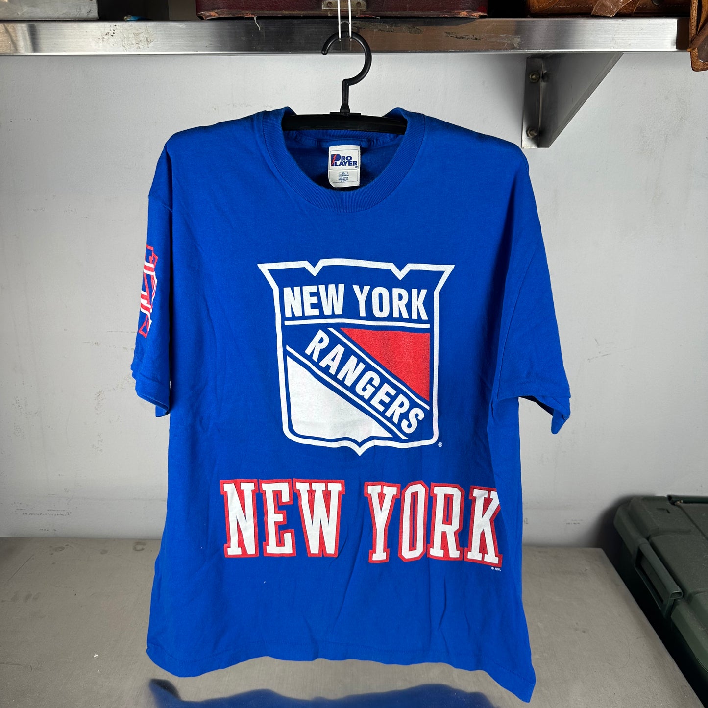 Vintage 90s New York Rangers Hockey NHL Pro Player Single Stitch T-shirt