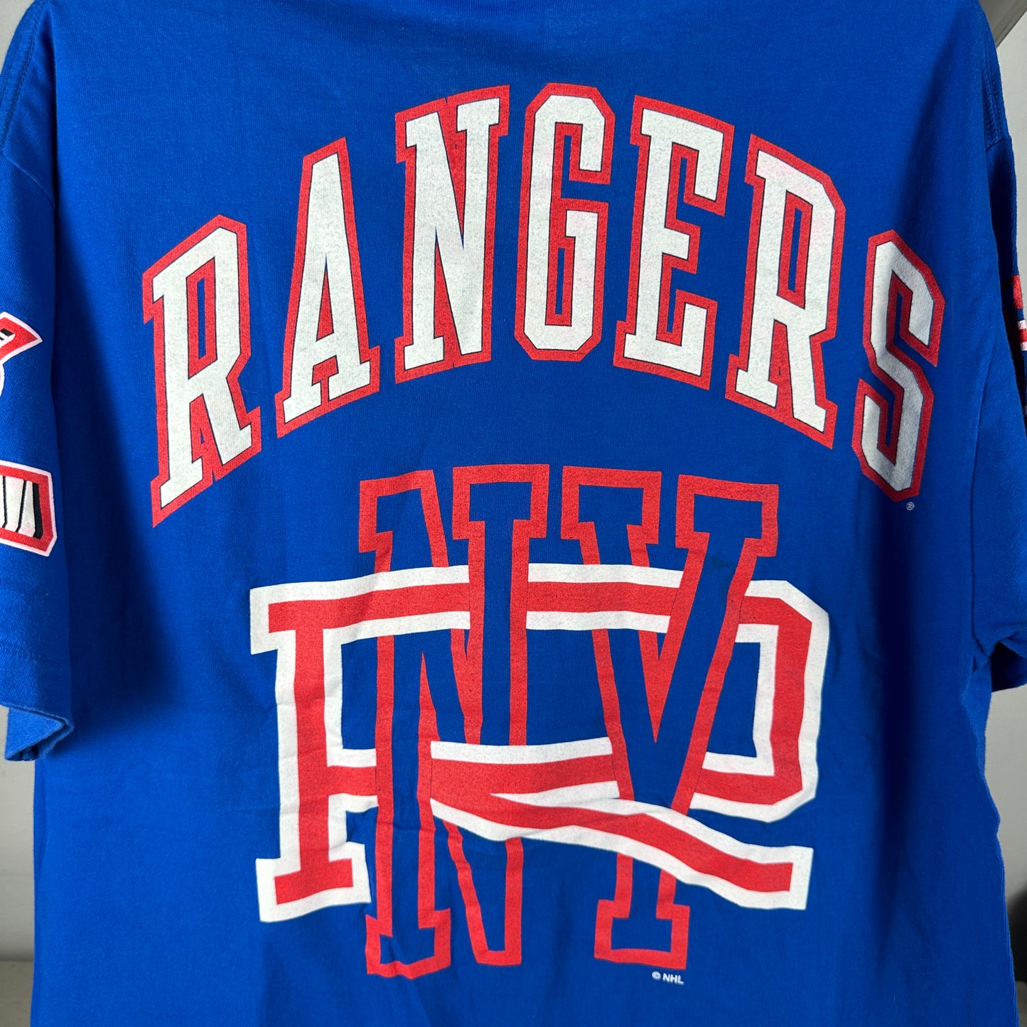 Vintage 90s New York Rangers Hockey NHL Pro Player Single Stitch T-shirt