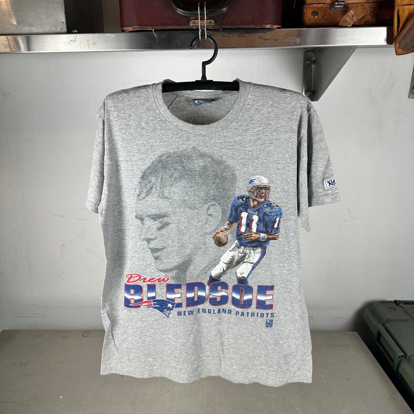Vintage 90s Drew Bledsoe New England Patriots NFL T-shirt
