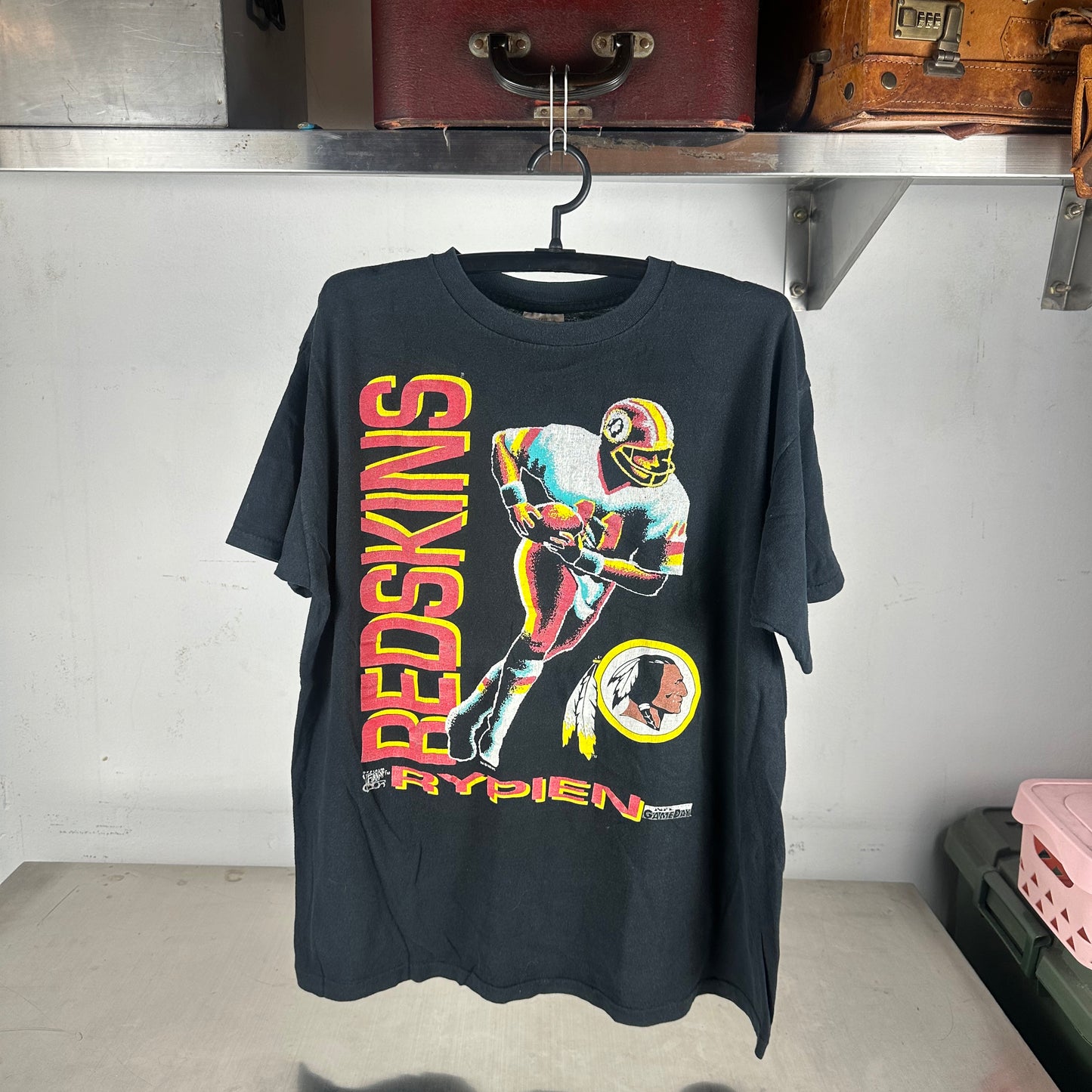 Vintage 90s Mark Rypien Washington Redskins NFL Single Stitch T-shirt