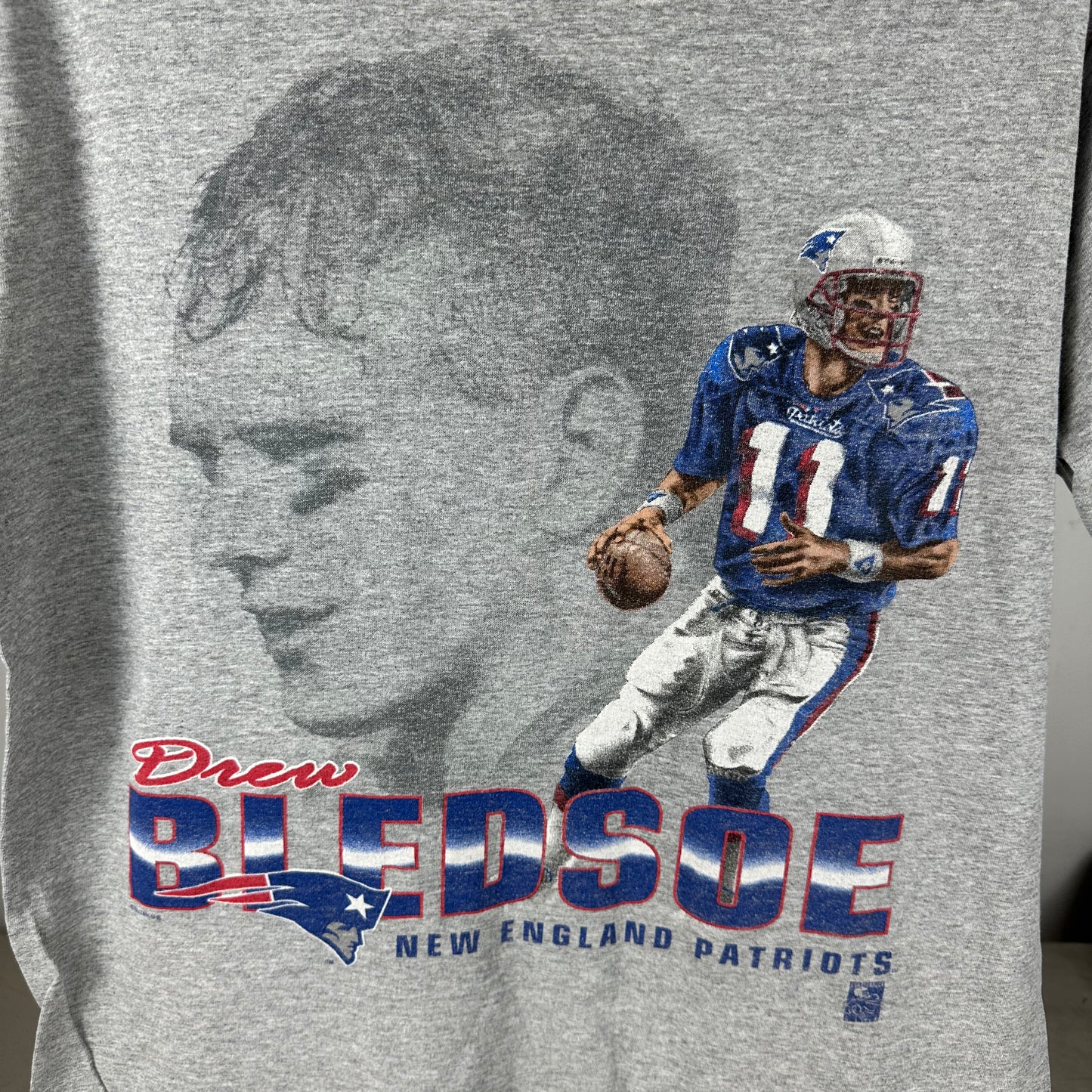 Vintage 90s Drew Bledsoe New England Patriots NFL T-shirt