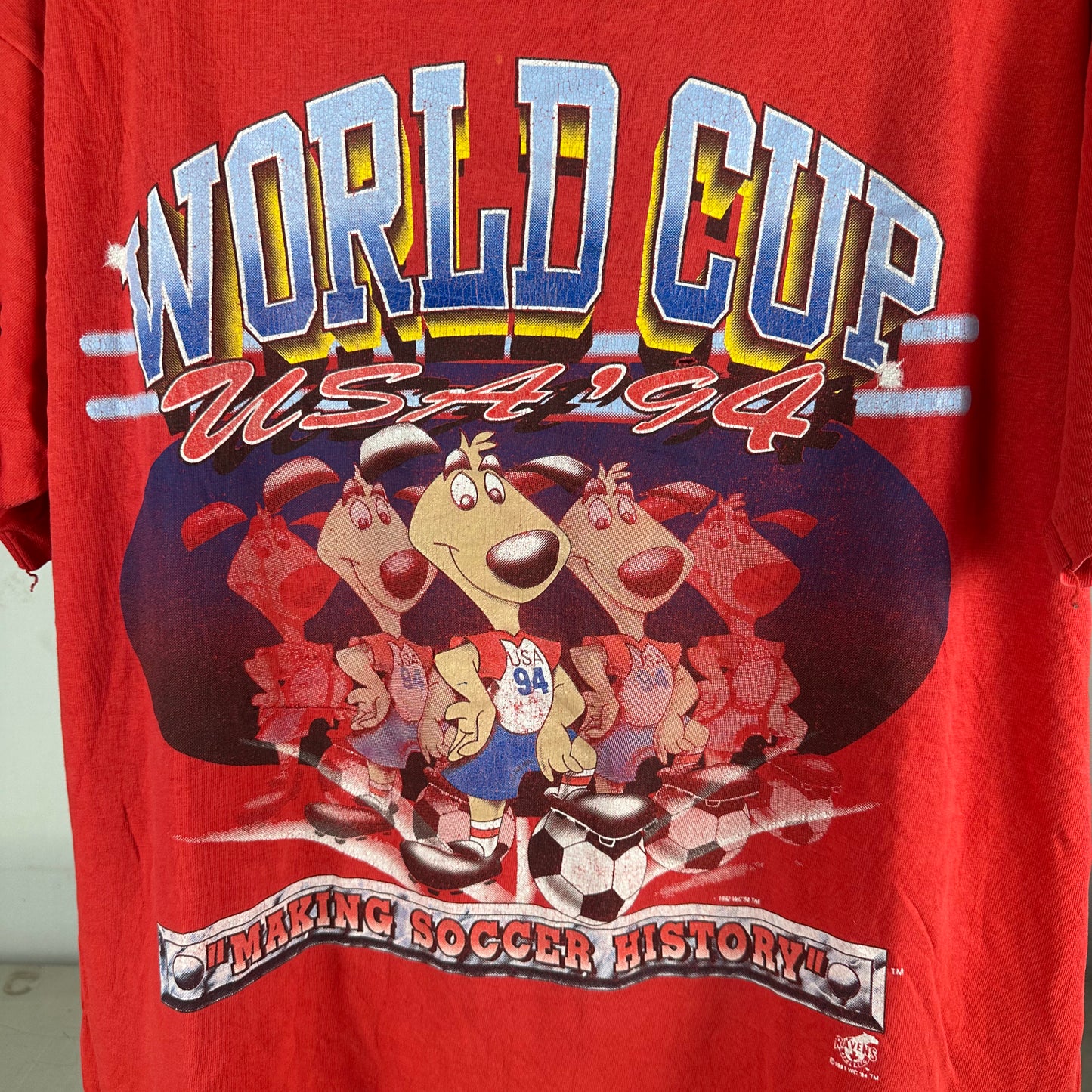 Vintage 1994 USA Soccer World Cup Making Soccer History Single Stitch T-shirt