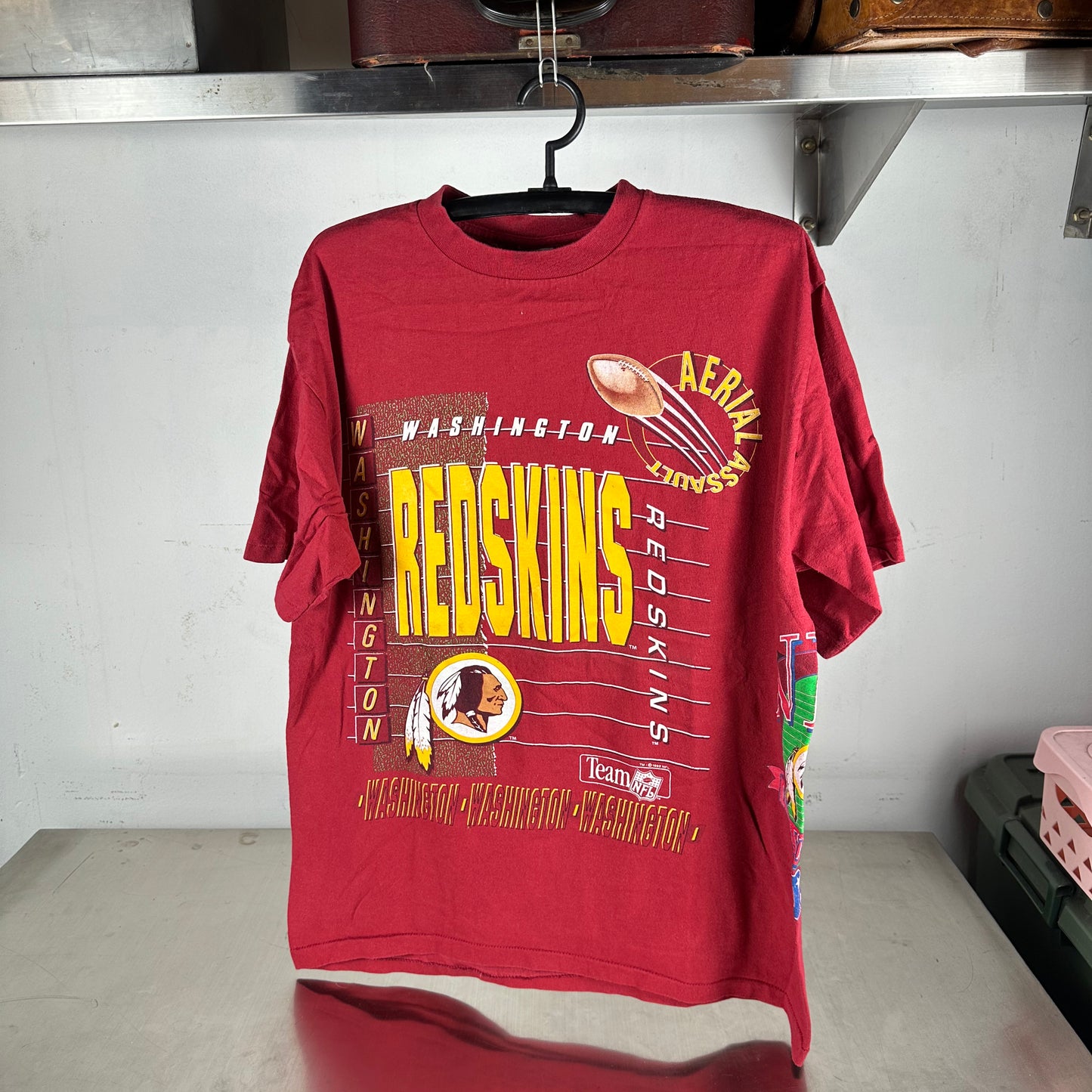 Vintage 1992 Washington Redskins NFL Aerial Assault Salem Sportswear T-shirt