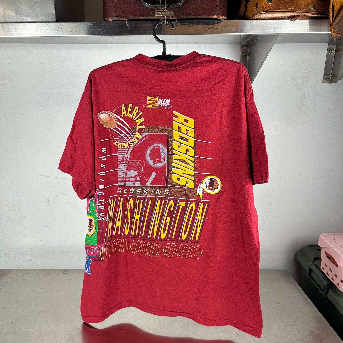 Vintage 1992 Washington Redskins NFL Aerial Assault Salem Sportswear T-shirt