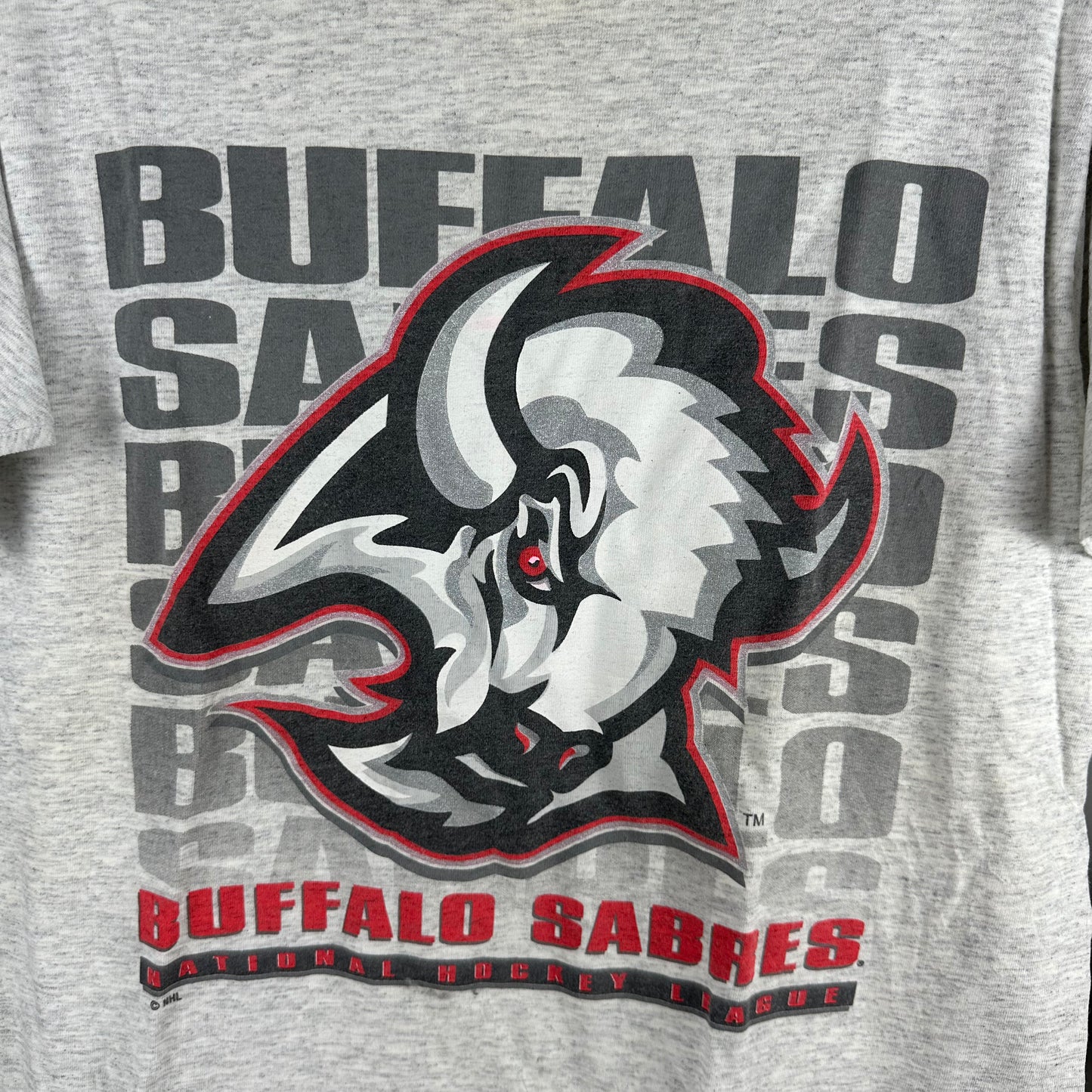 Vintage 90s Buffalo Sabres Hockey NHL Single Stitch T-shirt
