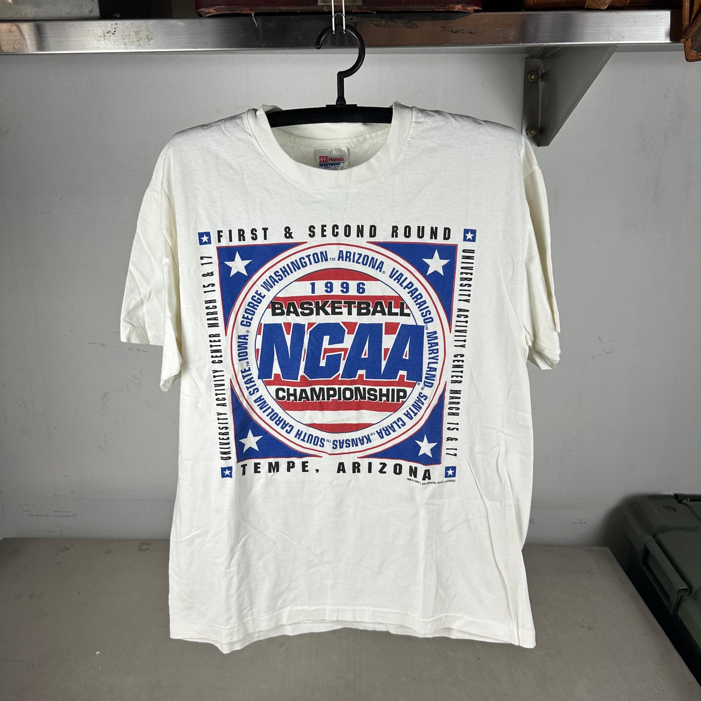 Vintage 1996 NCAA College Basketball Championship Single Stitch T-shirt