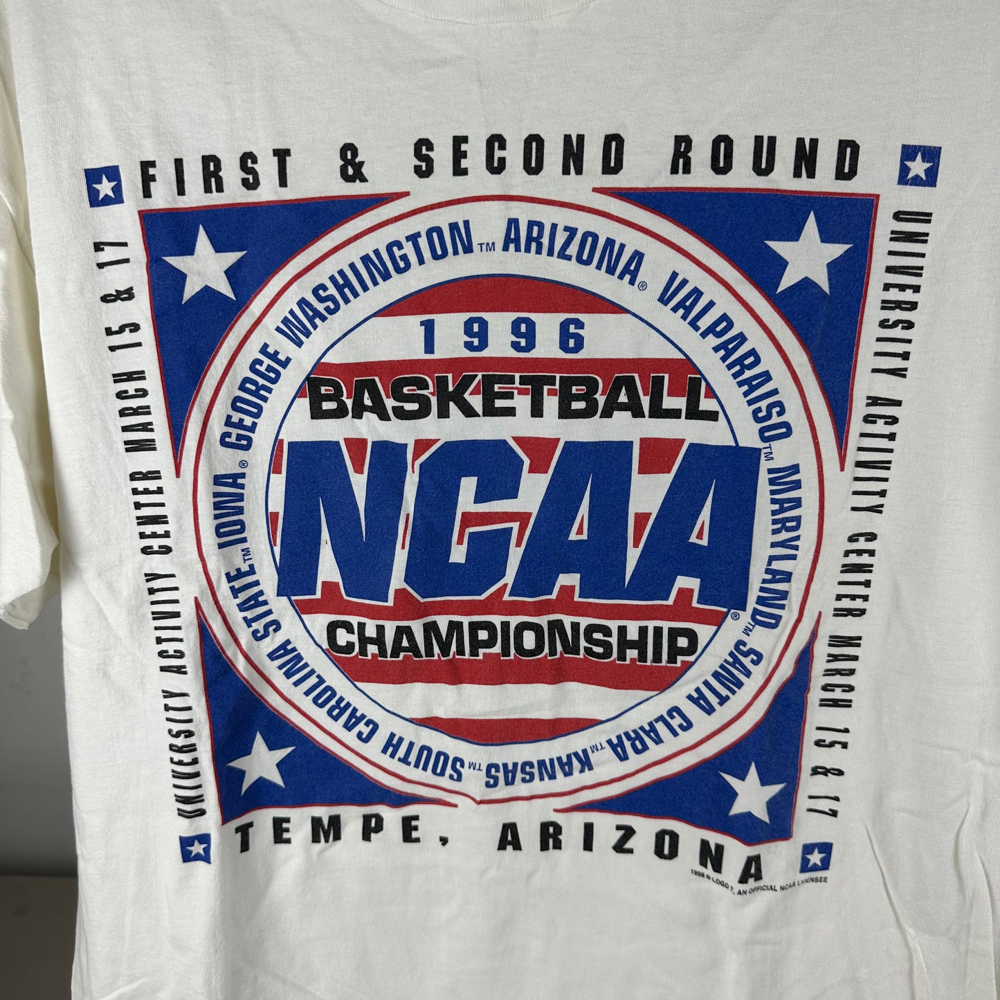 Vintage 1996 NCAA College Basketball Championship Single Stitch T-shirt