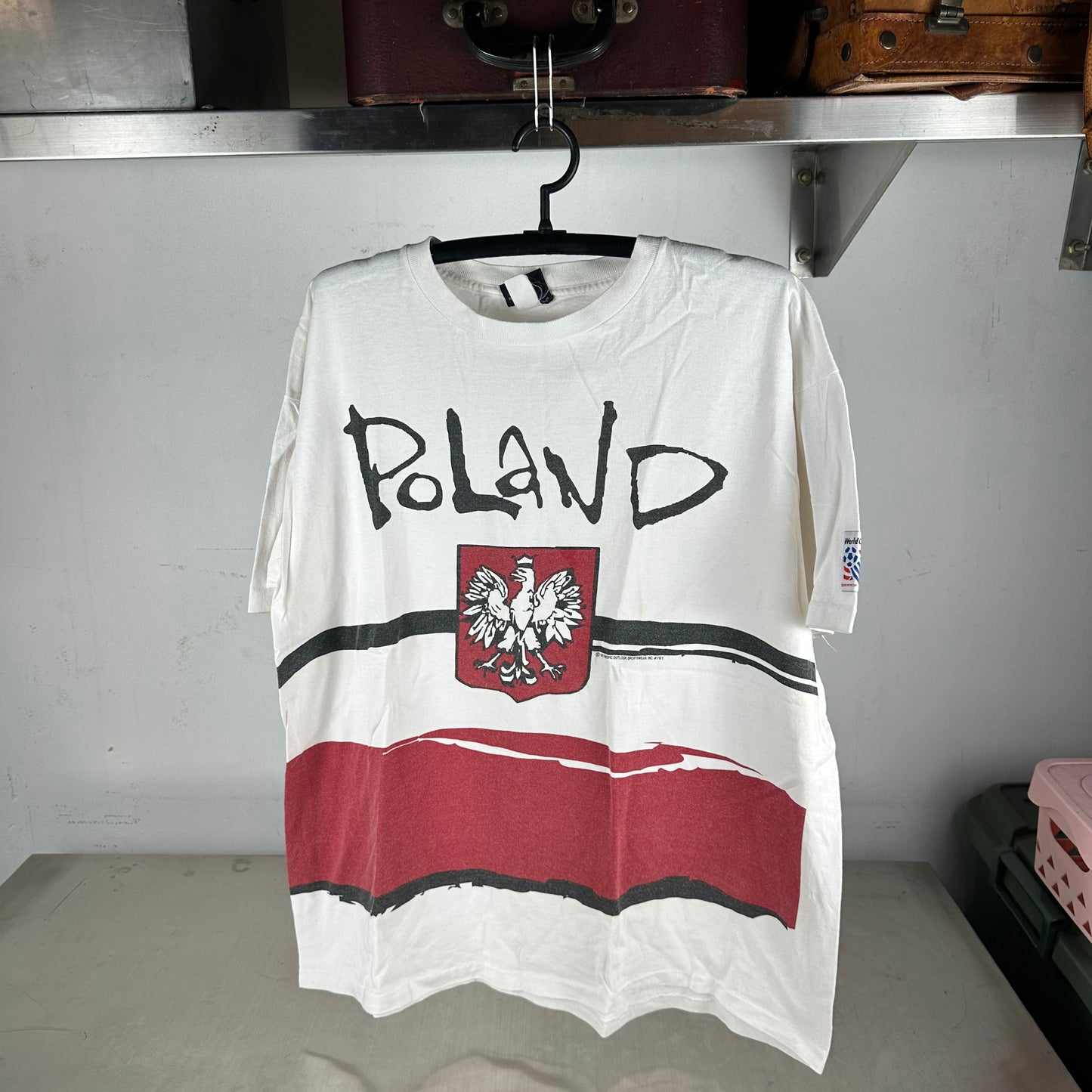 Vintage Poland 1994 USA Soccer World Cup Single Stitch T-shirt