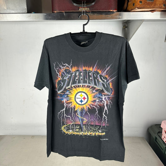 Vintage 1994 Pittsburgh Steelers NFL Thunderstorm Single Stitch T-shirt
