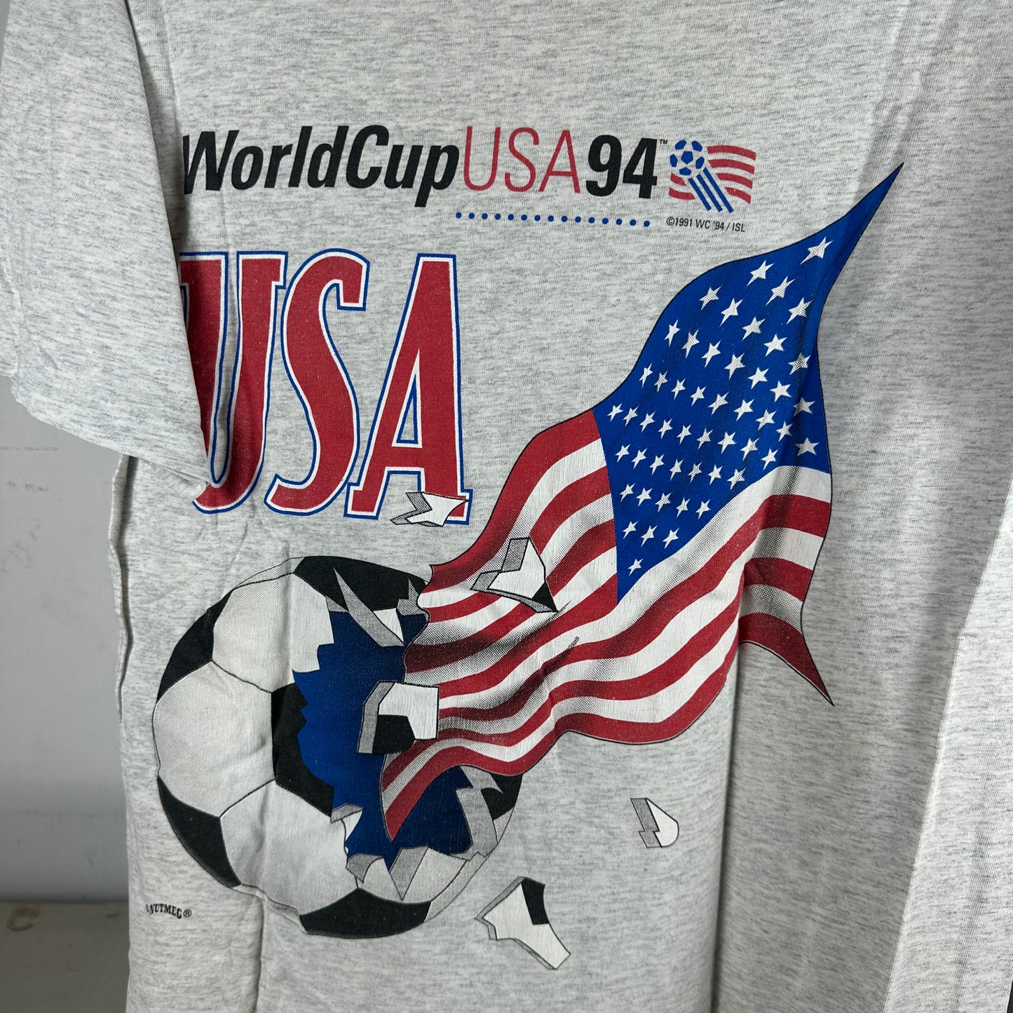 Vintage USA 1994 USA Soccer World Cup Breakthrough Nutmeg T-shirt