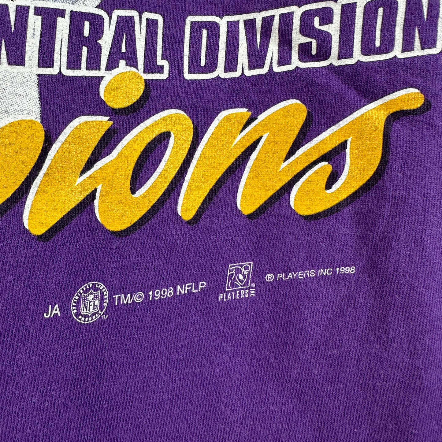 Vintage 1998 Cris Carter Minnesota Vikings NFL NFC Champions T-shirt
