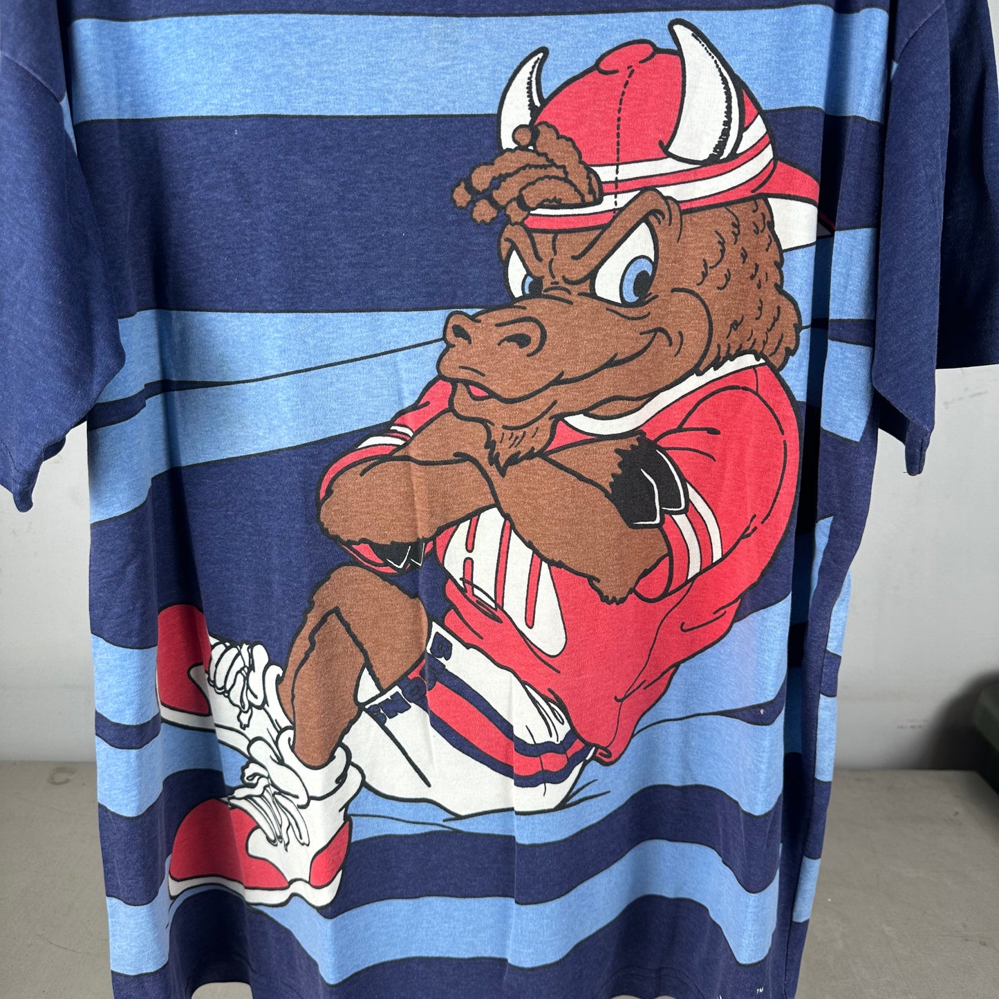 Vintage 90s Howard University Bison Mascot NCAA AOP T-shirt