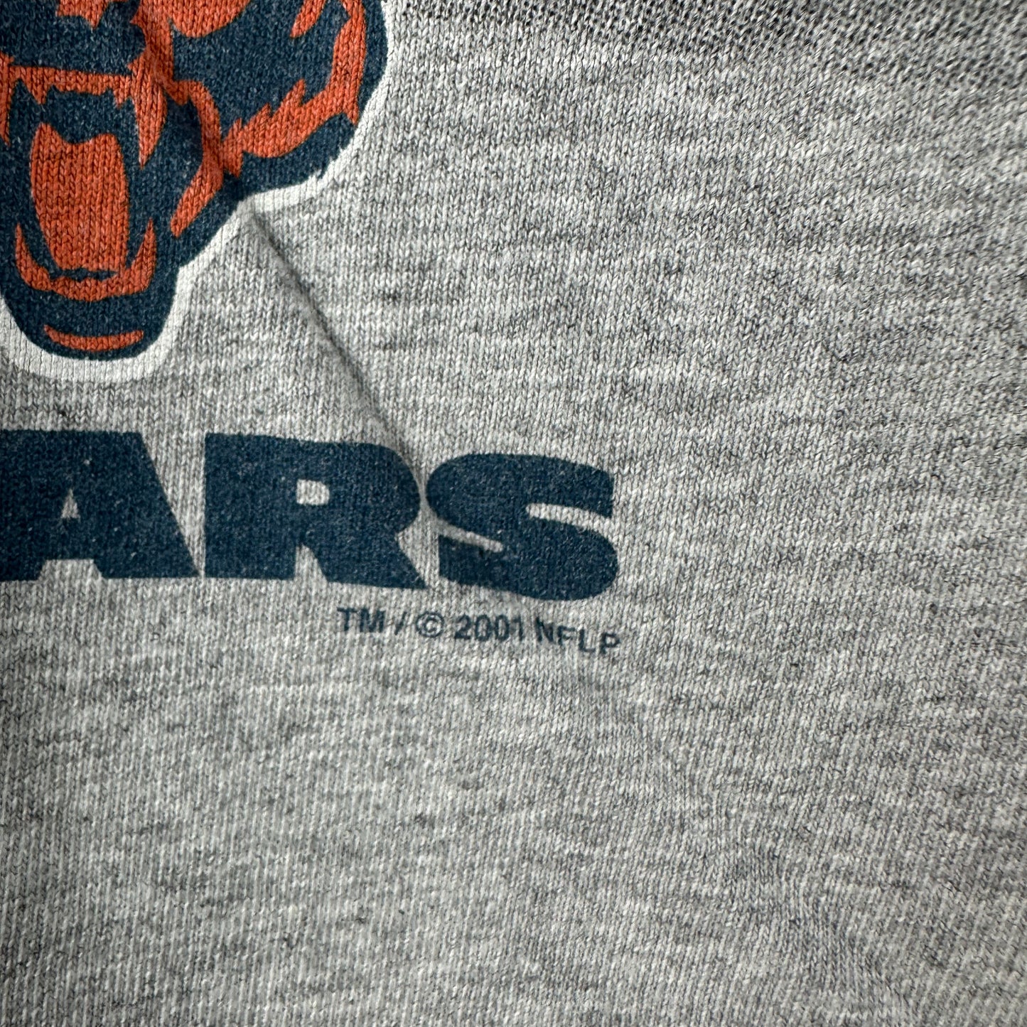 Vintage 2001 Chicago Bears Football NFL Mascot Graphic T-shirt