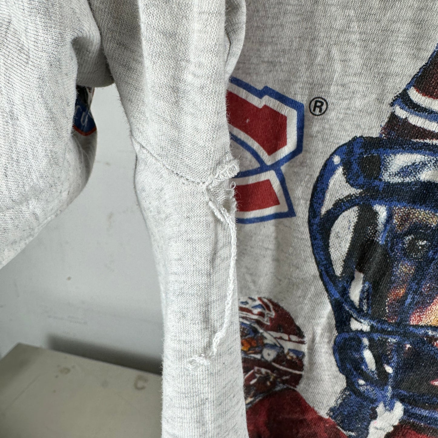 Vintage 1992 Montreal Canadiens Hockey NHL Bulletin Athletic AOP Single Stitch T-shirt