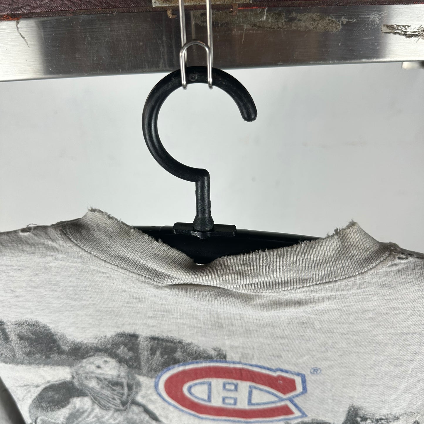 Vintage 1992 Montreal Canadiens Hockey NHL Bulletin Athletic AOP Single Stitch T-shirt