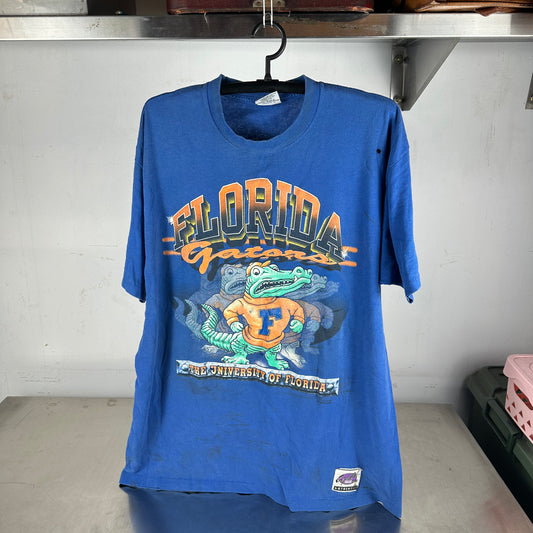 Vintage 90s Florida Gators NCAA Mascot Graphic Single Stitch T-shirt
