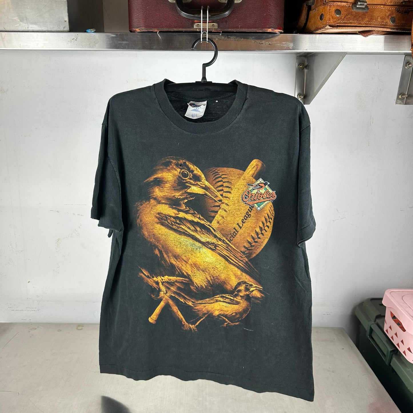Vintage 90s Baltimore Orioles Baseball MLB Graphic Single Stitch T-shirt