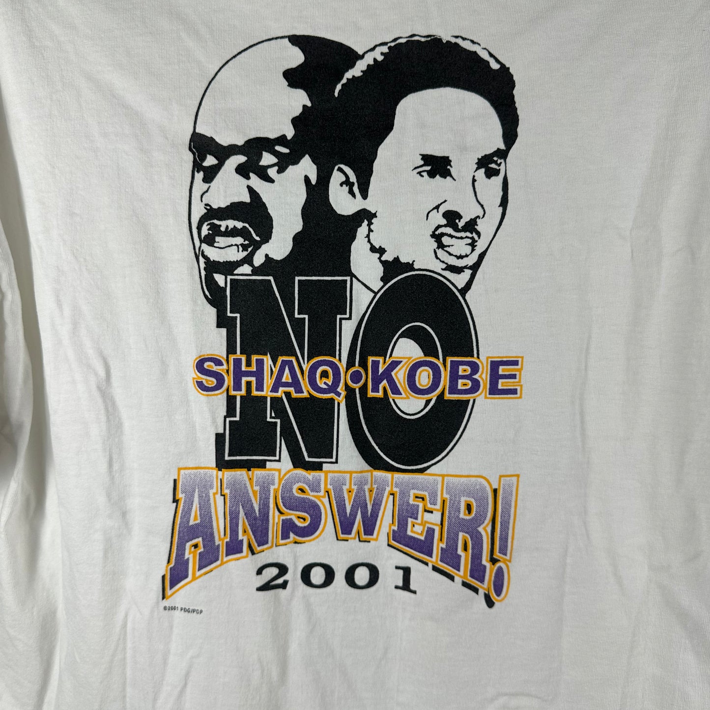 Vintage 2001 Kobe Bryant Shaq Lakers NBA Your House is My House T-shirt