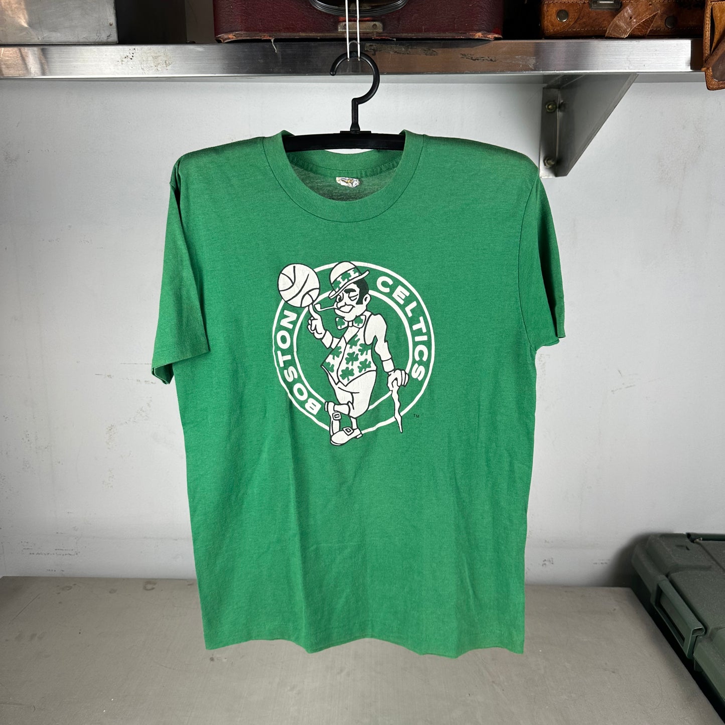 Vintage 80s Boston Celtics Basketball NBA Logo Single Stitch T-shirt