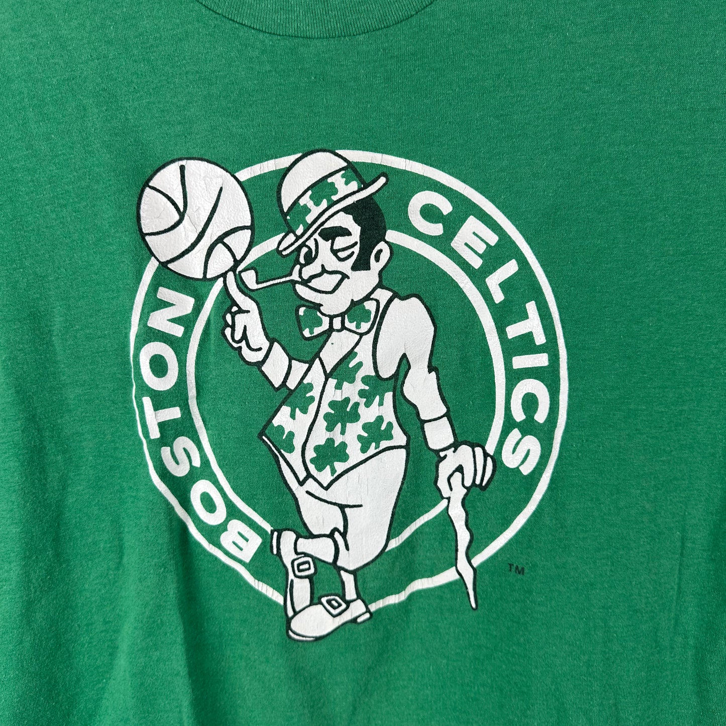 Vintage 80s Boston Celtics Basketball NBA Logo Single Stitch T-shirt