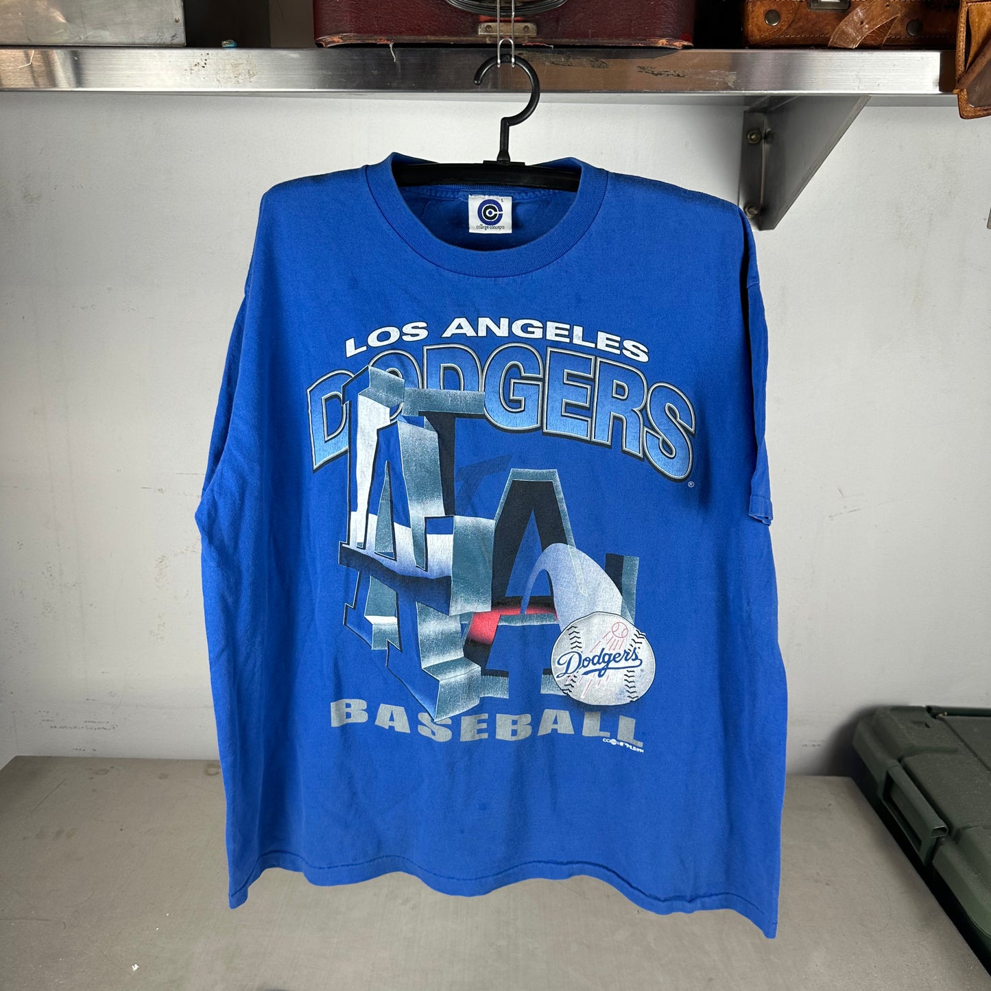 Vintage 1994 Los Angeles Dodgers Baseball MLB Big Graphic T-shirt