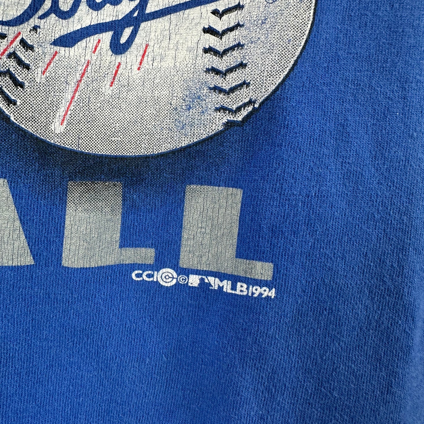 Vintage 1994 Los Angeles Dodgers Baseball MLB Big Graphic T-shirt