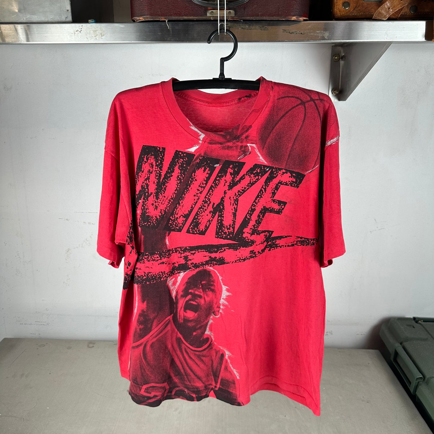Vintage 90s Nike Michael Jordan Basketball AOP Single Stitch T-shirt