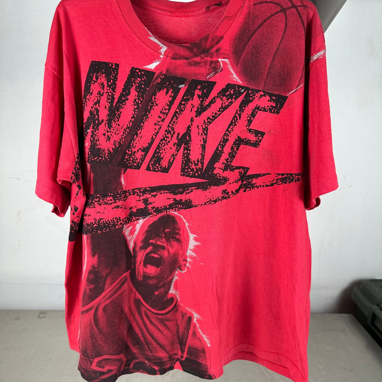 Vintage 90s Nike Michael Jordan Basketball AOP Single Stitch T-shirt