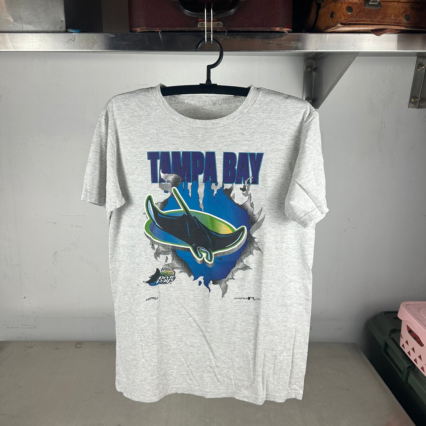 Vintage 1995 Tampa Bay Devil Rays MLB Breakthrough Graphic T-shirt