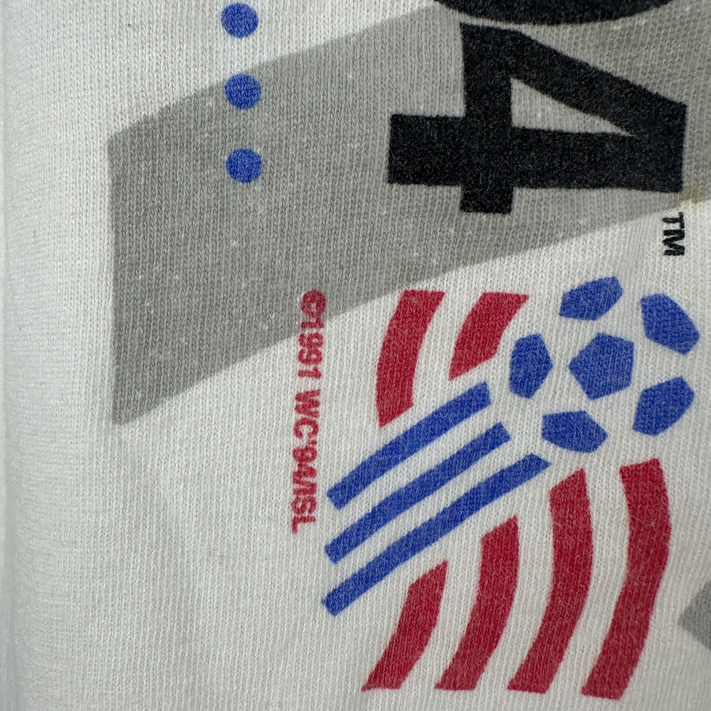Vintage 1994 Mexico Soccer World Cup USA Graphic Single Stitch T-shirt