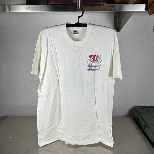 Vintage 1992 Kansas Jayhawks Yahoo! Last Day of Class Single Stitch T-shirt