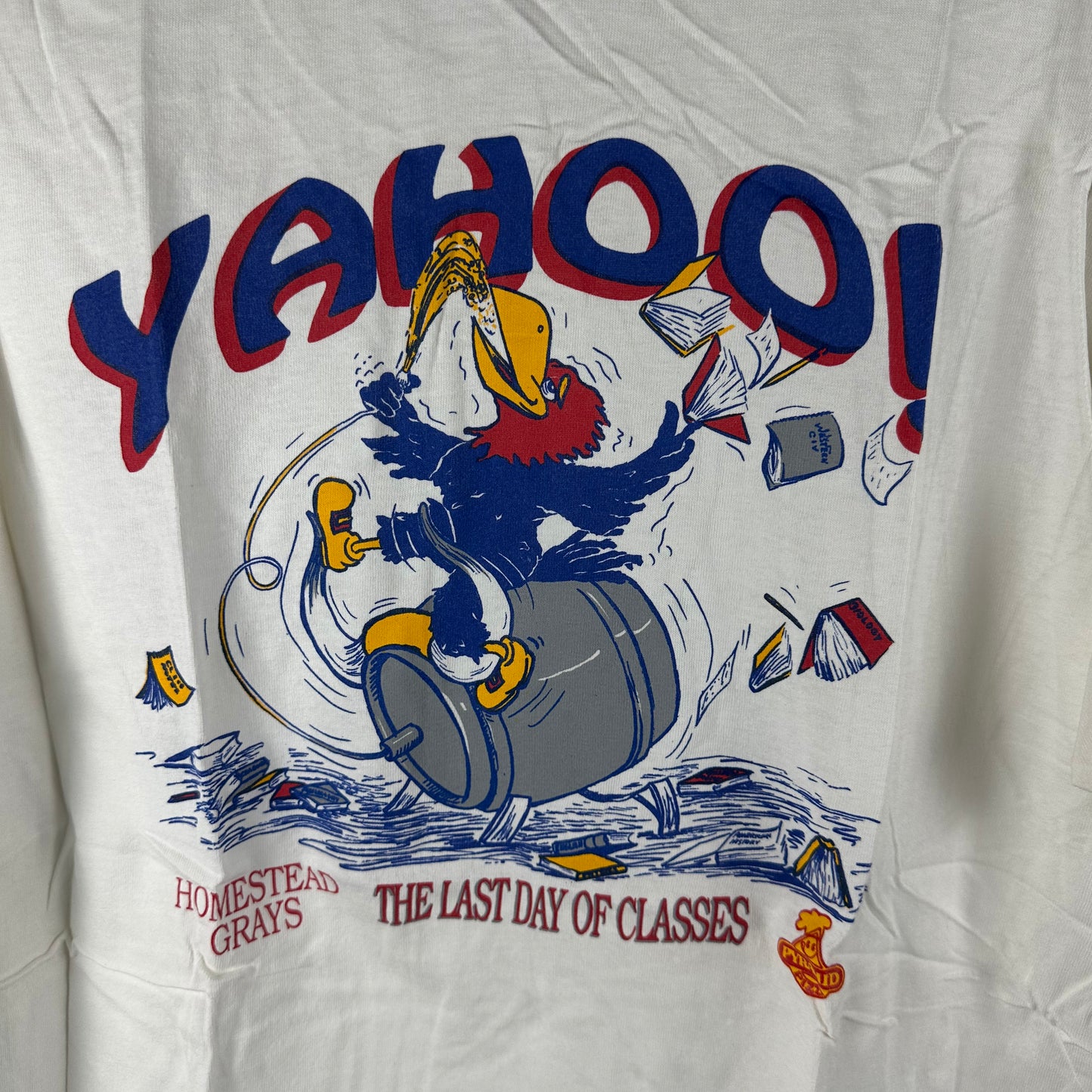 Vintage 1992 Kansas Jayhawks Yahoo! Last Day of Class Single Stitch T-shirt