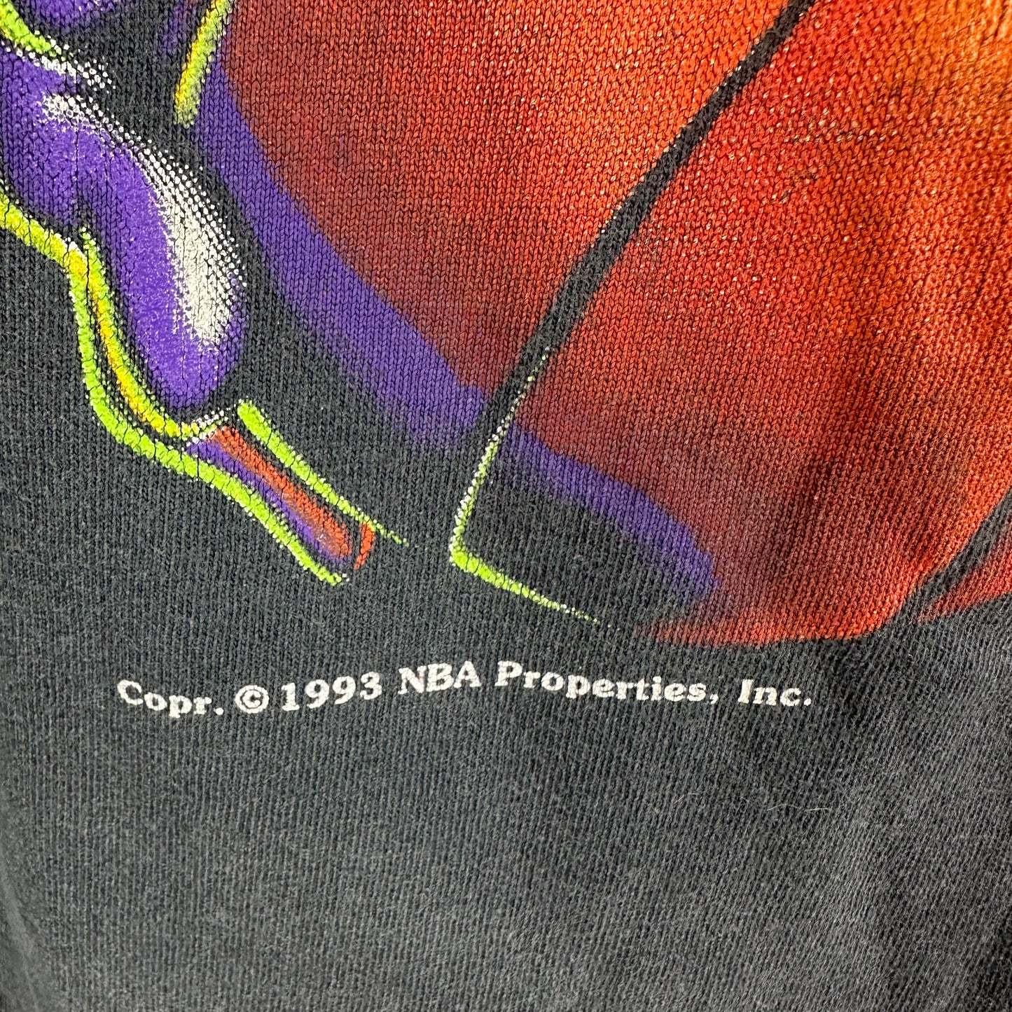 Vintage 1993 Charlotte Hornets NBA Mascot Graphic Nutmeg T-shirt
