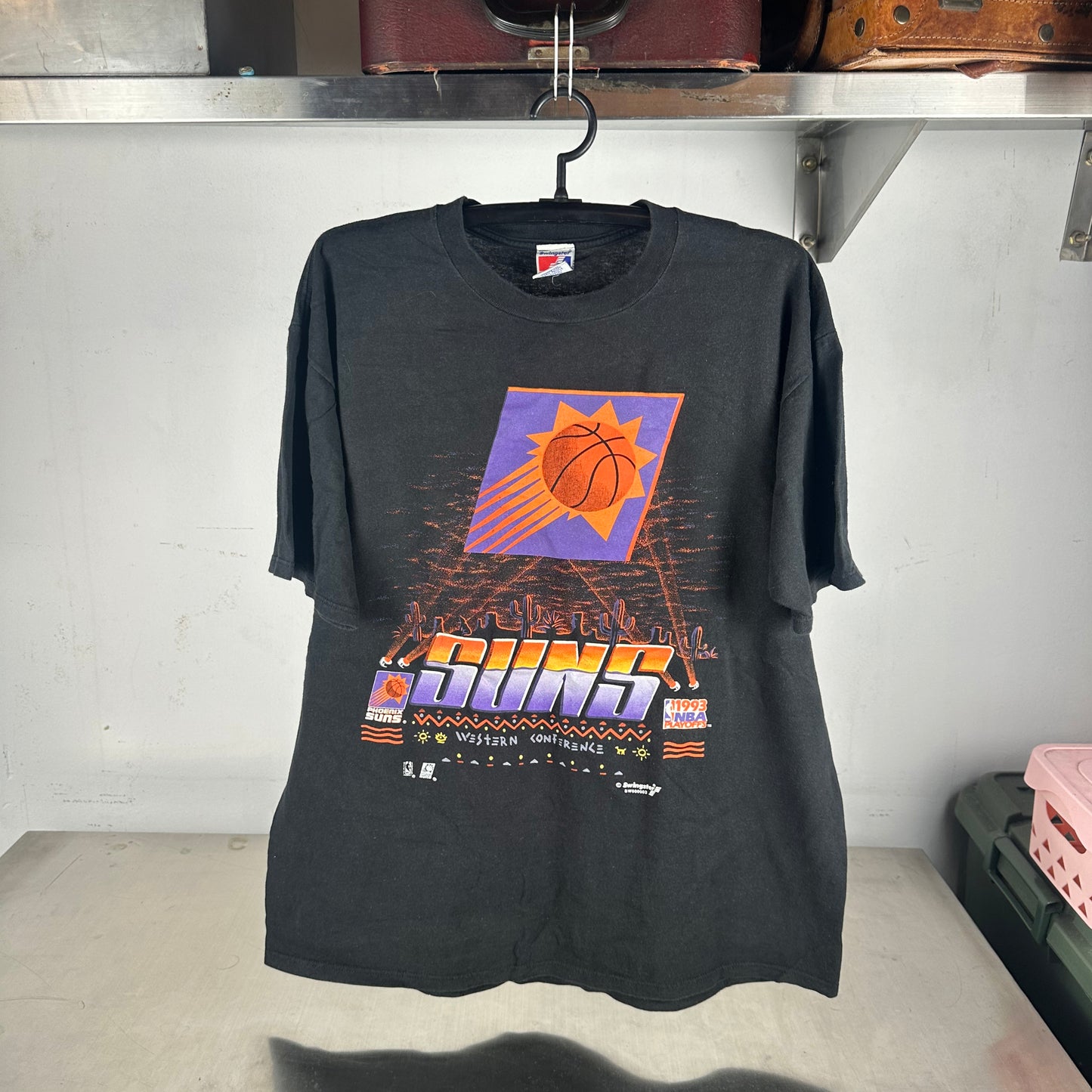 Vintage 1993 Phoenix Suns NBA Playoffs Graphic T-shirt