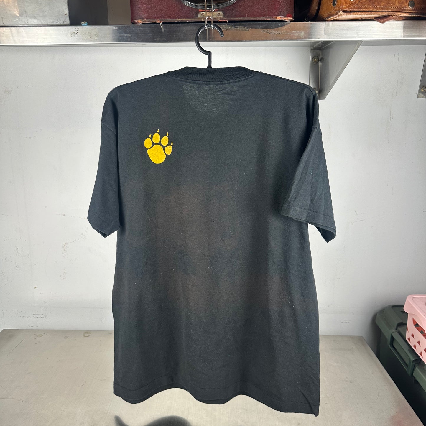 Vintage 90s Hawthorn Hawks AFL Mascot Big Face Single Stitch T-shirt