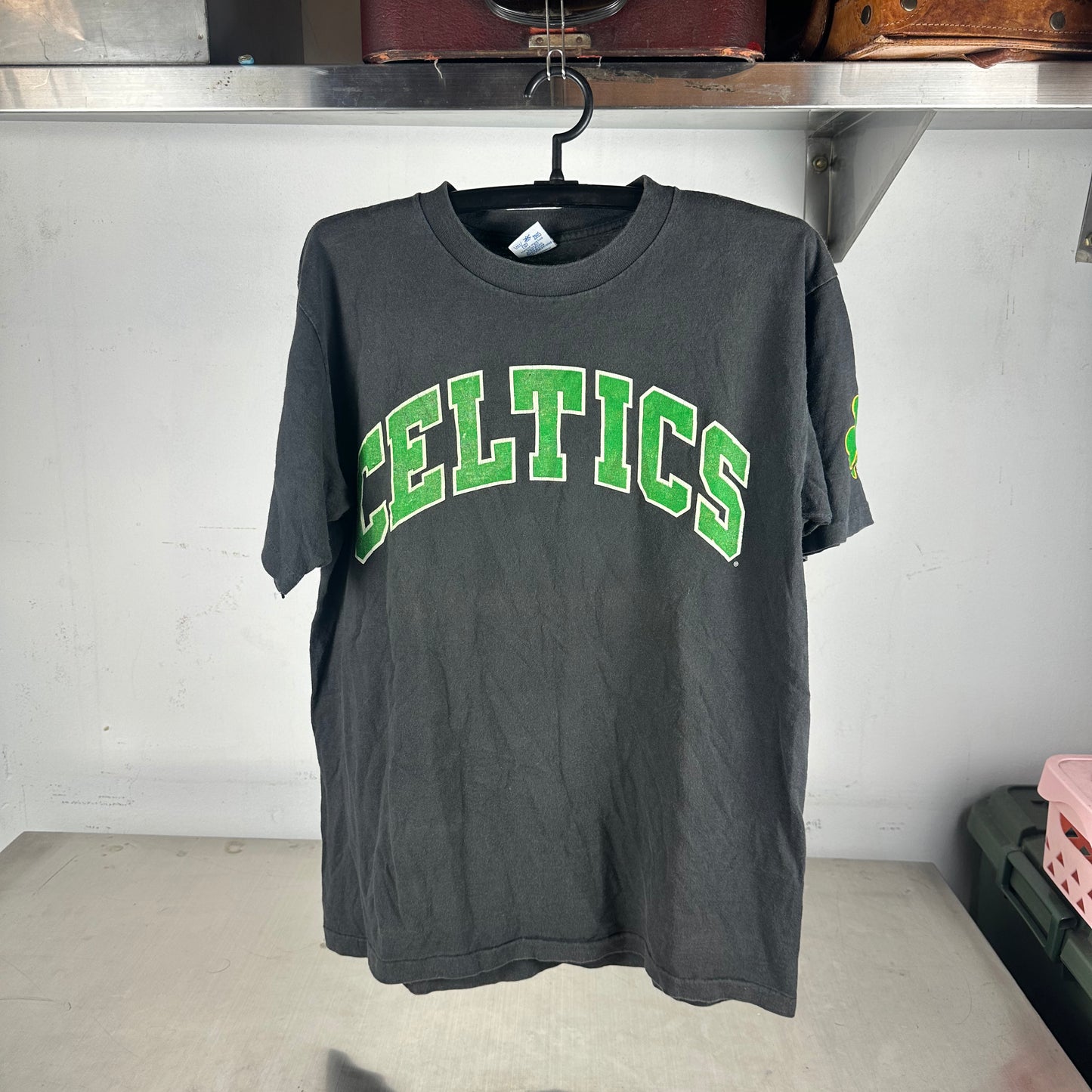 Vintage 90s Boston Celtics Basketball NBA Salem Sportswear Single Stitch T-shirt
