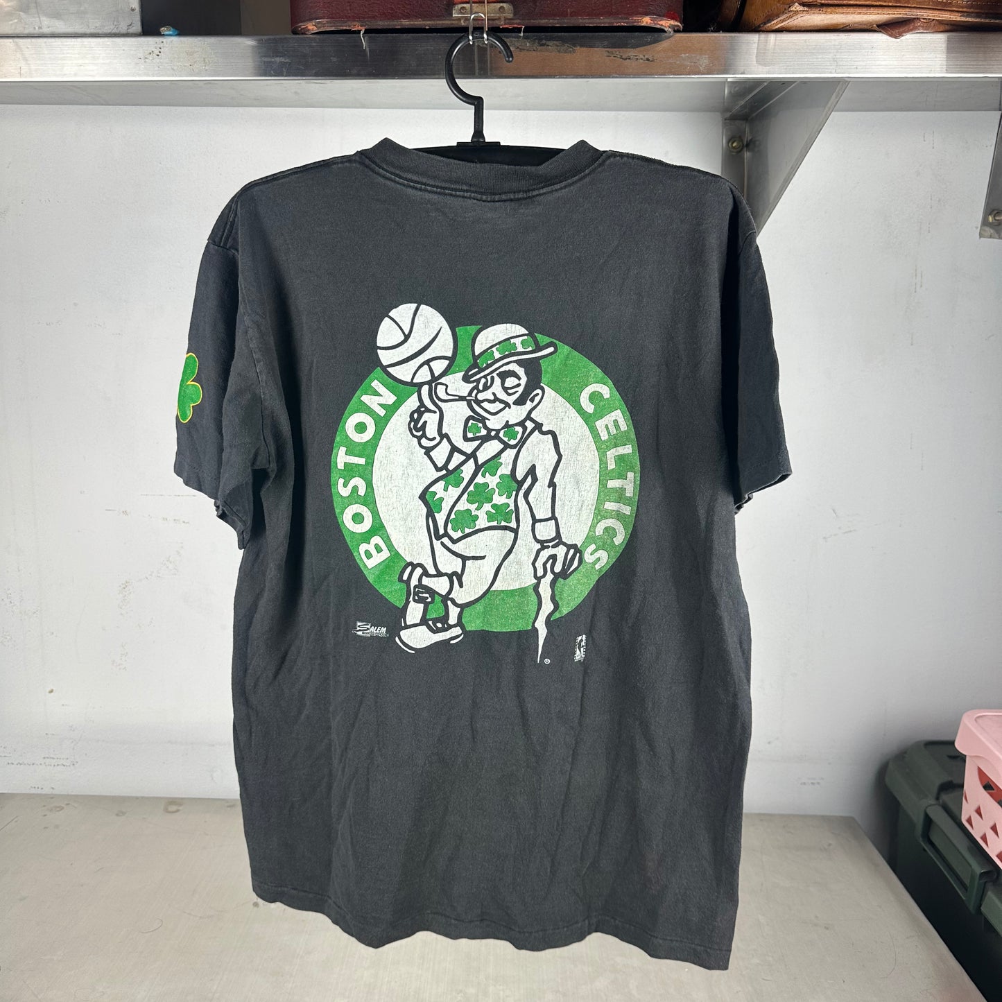 Vintage 90s Boston Celtics Basketball NBA Salem Sportswear Single Stitch T-shirt