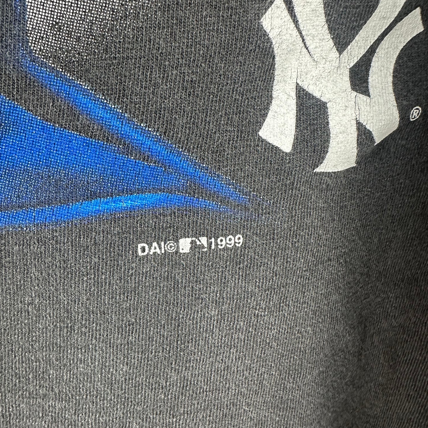 Vintage 1999 New York Yankees Baseball MLB Graphic Single Stitch T-shirt