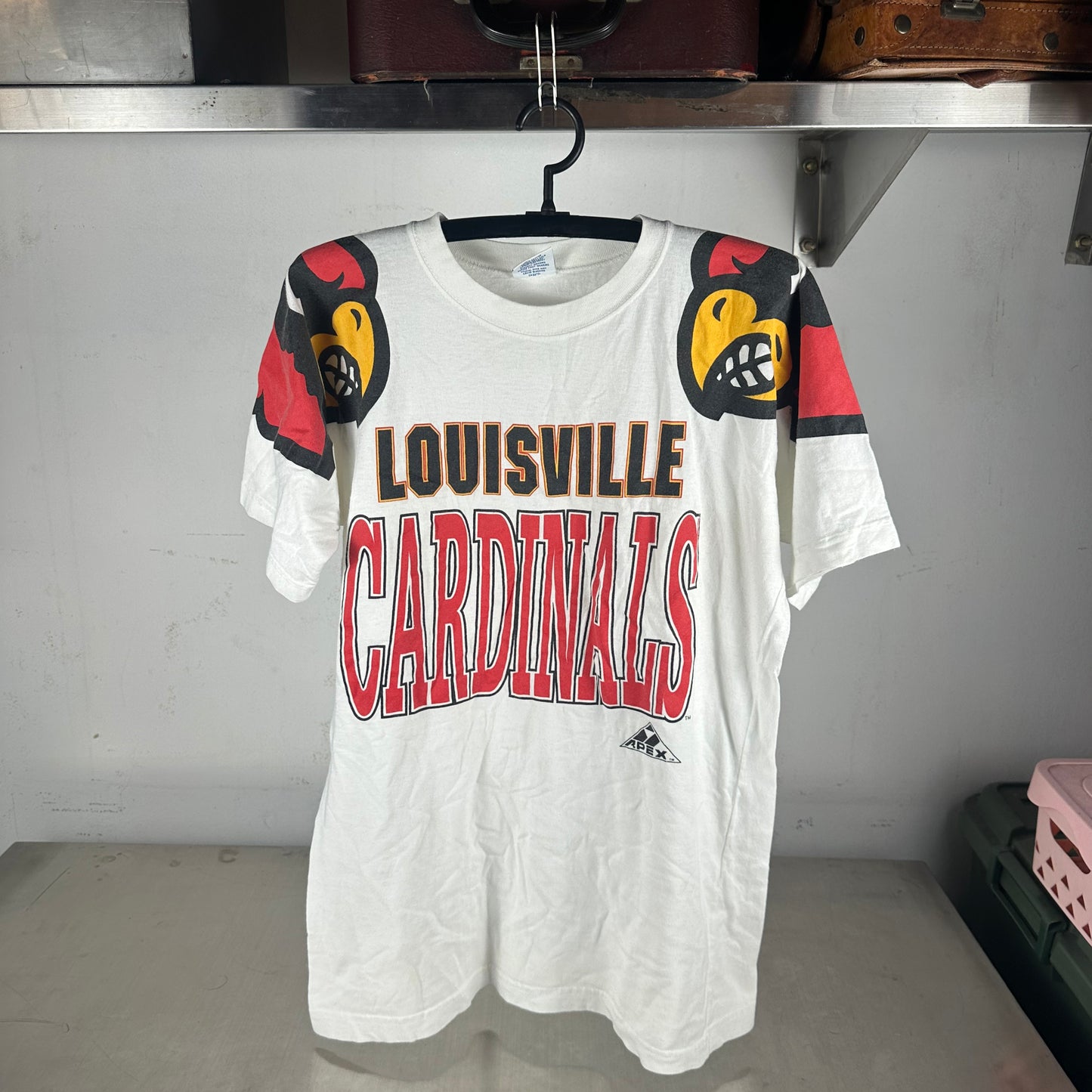 Vintage 90s Louisville Cardinals Football NCAA Graphic T-shirt