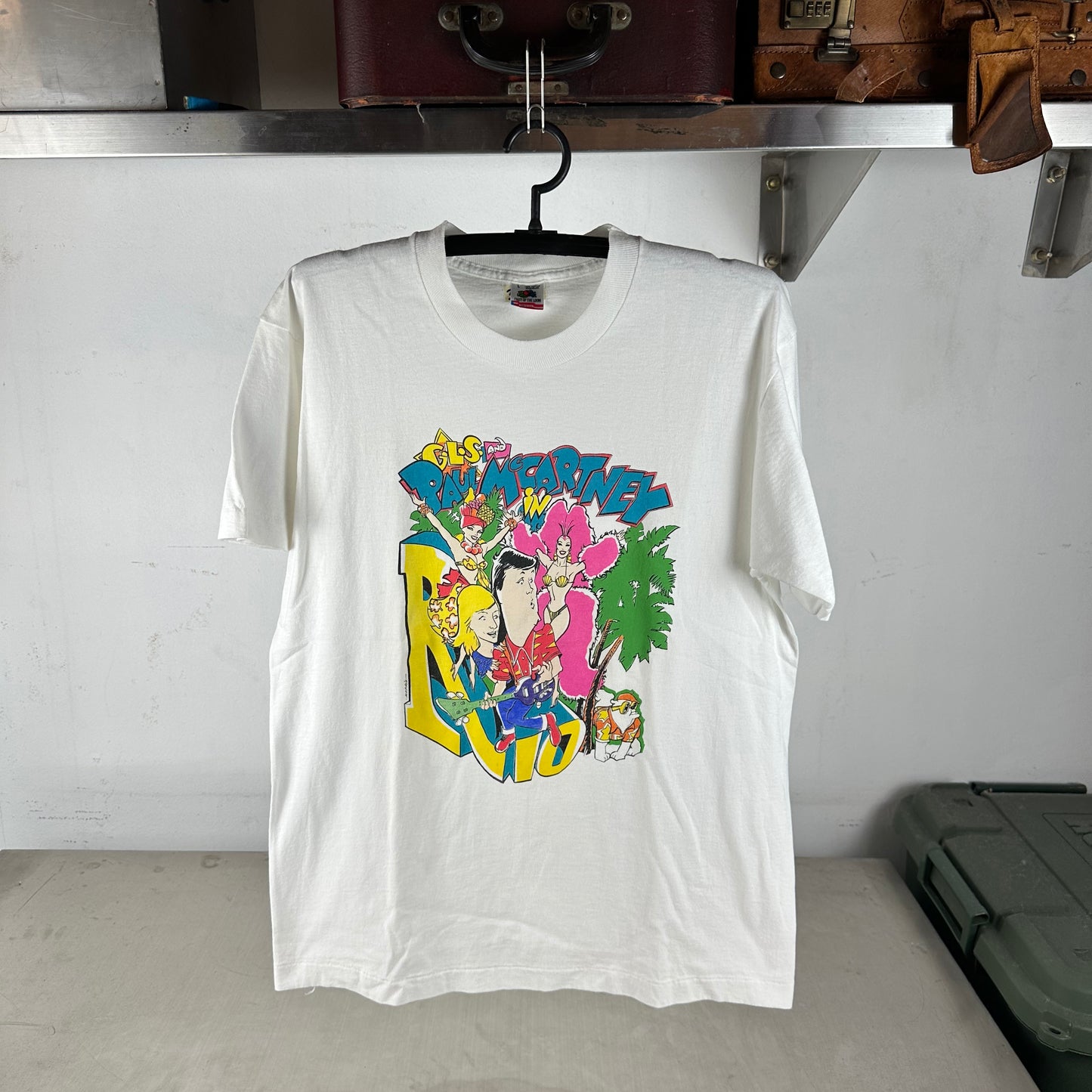 Vintage 90s Paul McCartney in Rio Concert Single Stitch T-Shirt