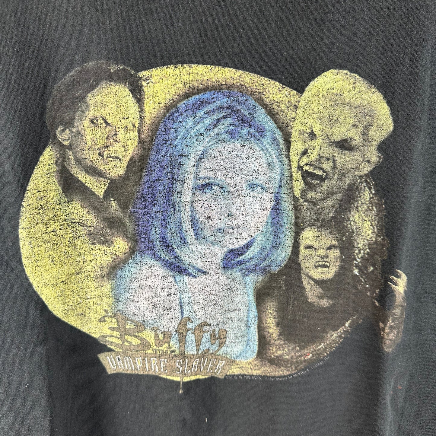 Vintage 1998 Buffy The Vampire Slayer TV Show Cut Sleeve T-Shirt