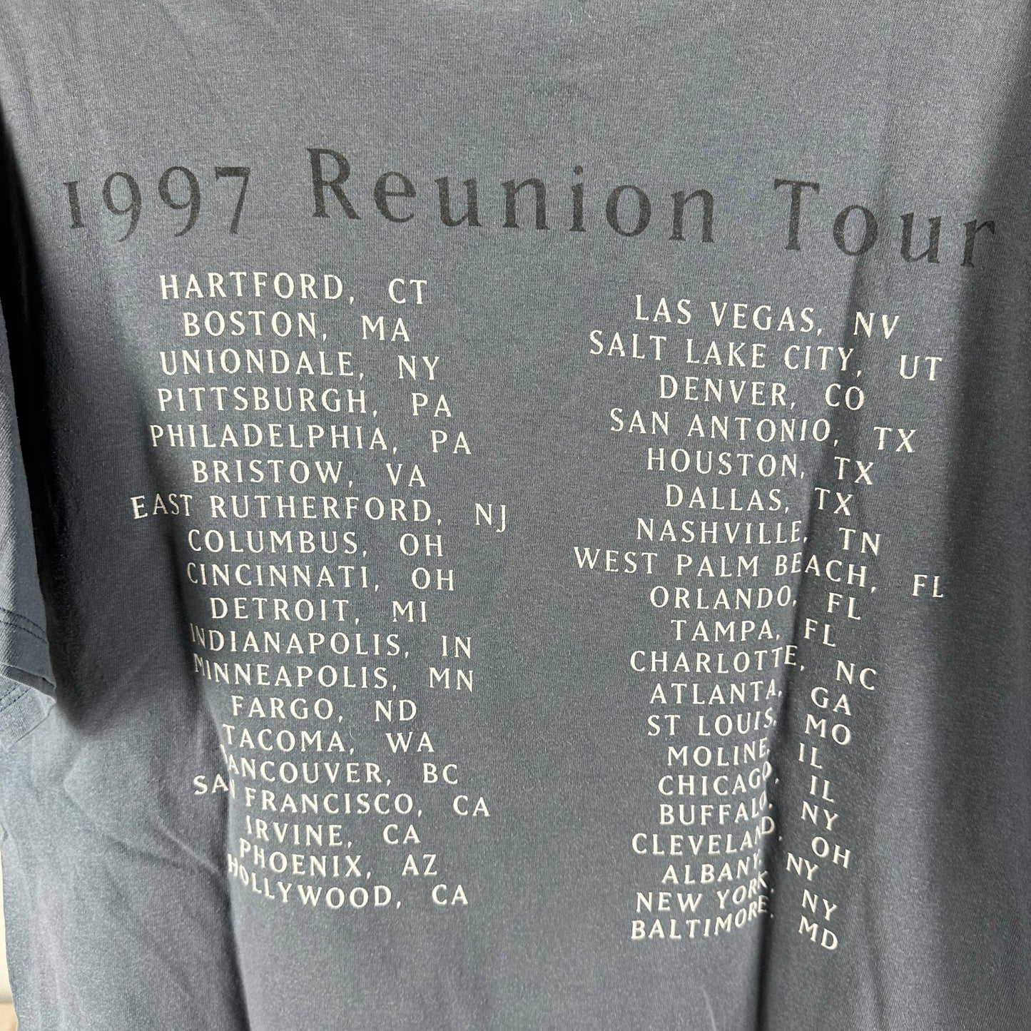 Vintage 1997 Fleetwood Mac The Dance Reunion Tour Concert Band T-Shirt