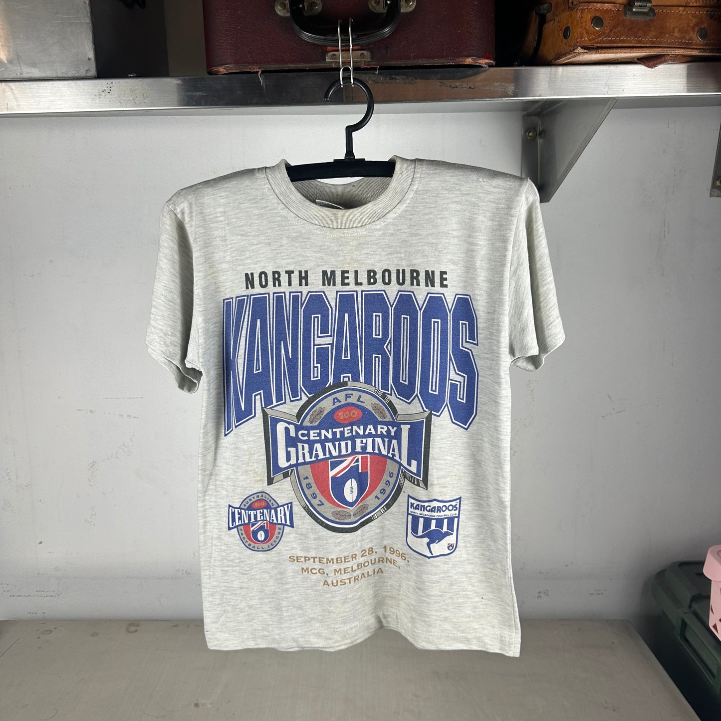 Vintage 1996 North Melbourne Kangaroos AFL Grand Final Graphic T-shirt