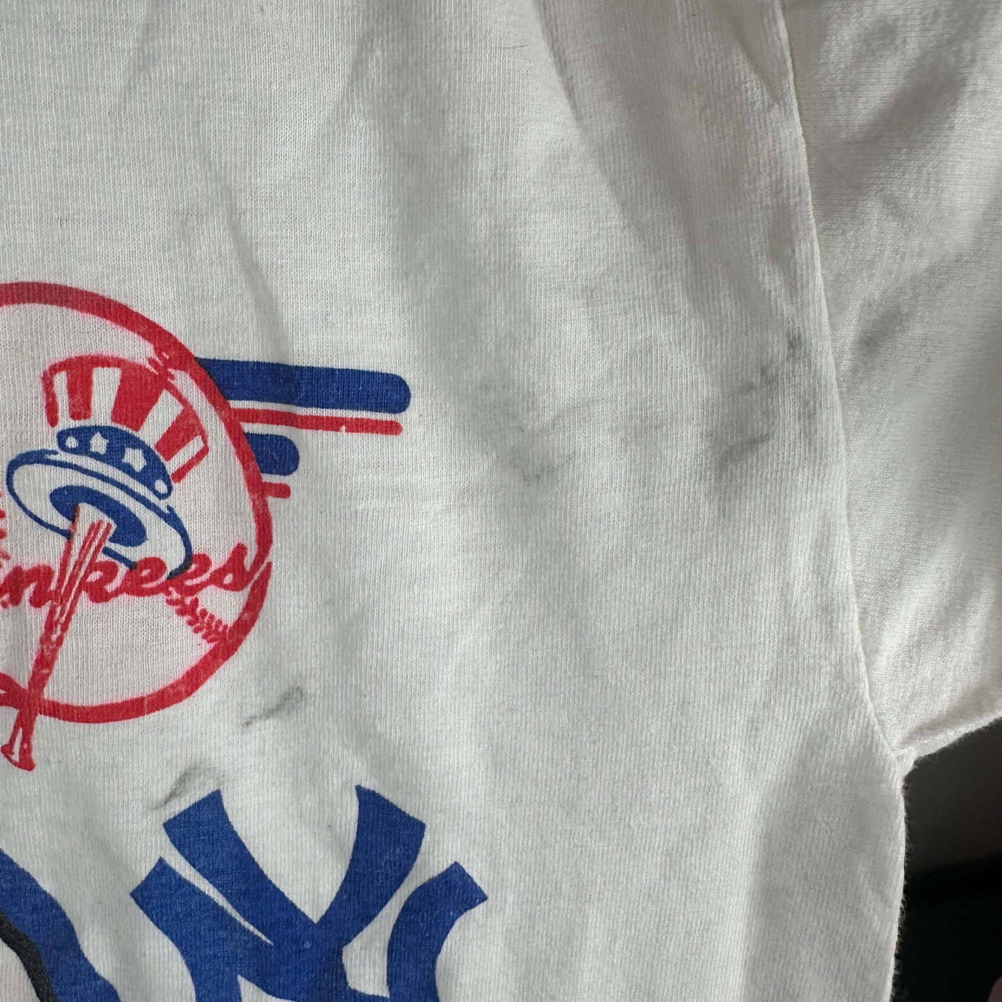 Vintage 90s New York Yankees Baseball MLB Graphic Single Stitch T-shirt