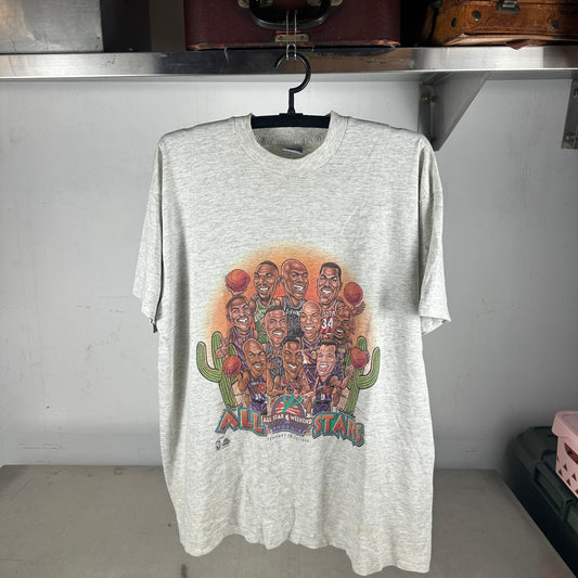 Vintage 1995 NBA All-star Weekend Caricature Salem Sportswear T-shirt